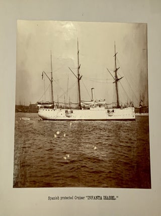 Item #49989 PHOTOGRAPH ALBUM COMPRISING 14 ALBUMEN IMAGES Of TURN-Of-The-CENTURY VESSELS,...