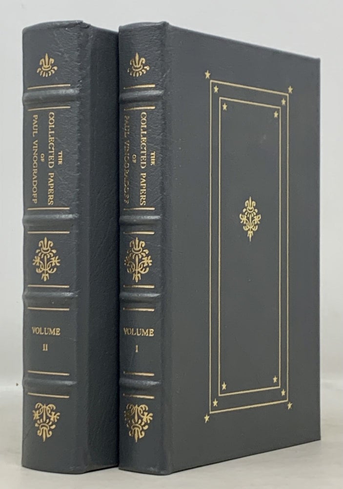 Item #50045 The COLLECTED PAPERS Of PAUL VINOGRADOFF.; With a Memoir by The Right Hon. H. A. L. Fisher. Paul . Fisher Vinogradoff, H. A. L. - Contributor, 1854 - 1925.