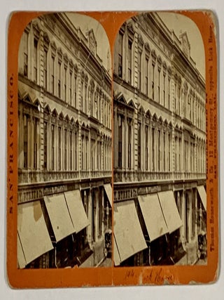 Item #50077 LICK HOUSE. San Francisco. 144. San Francisco California Stereoview, Thomas...
