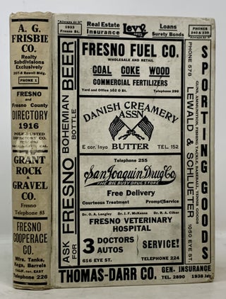 Item #50152 POLK-HUSTED DIRECTORY CO'S FRESNO CITY And FRESNO COUNTY DIRECTORY 1916. Volume IX.;...