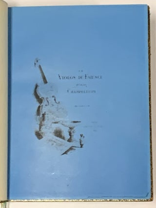 Le VIOLON De FAÏENCE.; Avant-propos de L'Auteur