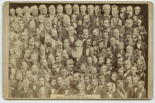Item #50402 "MEN Of MARK" Cabinet Card Composite Photograph. Califorina History, William Herman...