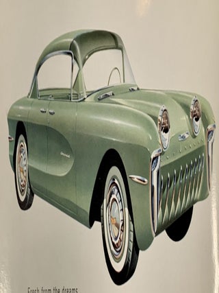 CHEVROLET LOOKS DOWN The ROAD... The Chevrolet Biscayne. Automobile Promotional Brochure.