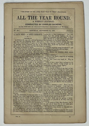 Item #5074.27 ALL THE YEAR ROUND. A Weekly Journal. No. 83. Saturday, November 24, 1860....