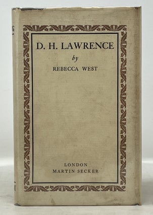 Item #50927 D. H. LAWRENCE. Rebecca . Lawrence West, David Herbert - Subject