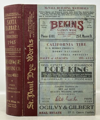 Item #51059 SANTA BARBARA CALIFORNIA CITY DIRECTORY 1945 Including Montecito.; Containing an...