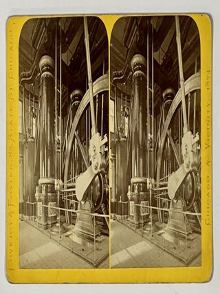 Item #51079 STEREOVIEW. Interior Water Works, Showing Engines. No. 117. History of Technology /...