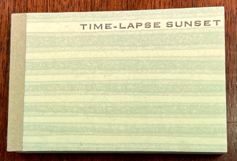 Item #51109 TIME - LAPSE SUNSET. Artist Book, Coriander - Artist / Printer / Publisher Reisbord.