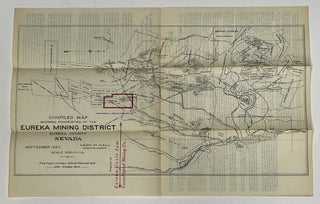 Item #51173 MAP Of EUREKA MINING DISTRICT NEVADA. September 1920. Scale: 1000 Ft = 1 In....