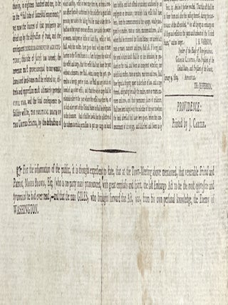 PROCEEDINGS Of The TOWN Of PROVIDENCE. Saturday, the 28th day of January, A. D. 1809.; The Resolutions of the Town of Providence, officially detailed below, were, after full discussion and mature deliberation, almost unanimously adopted by the most numerous Town-Meeting ever held in this Town.