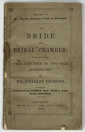 Item #51298 The BRIDE And BRIDAL CHAMBER; Extracts from "The Lazy Tour of Two Idle Apprentices,"...
