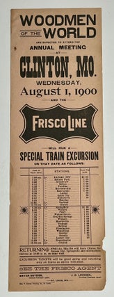 Item #51315 FRISCO LINE. WOODMEN Of The WORLD Are Expected to Attend the Annual Meeting at...