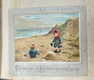 SCRAPBOOK Of VICTORIAN GREETING CARDS, SCRAPS And CUTTINGS.