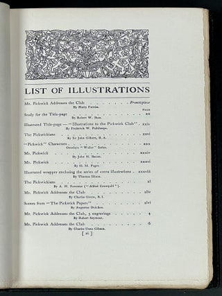 POSTHUMOUS PAPERS Of The PICKWICK CLUB.; Introduction by Percy Fitzgerald. Bibliographical Note by Frederic G. Kitton.