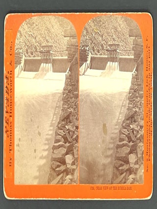 Item #51477 NEVADA. 1736. Near View of the Eureka Dam. Nevada Stereoview, Thomas Houseworth