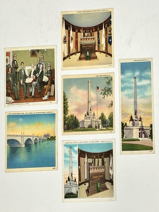 Item #51480 LOT Of 6 LINCOLN-THEMED COLOR POSTCARDS. Abraham Lincoln