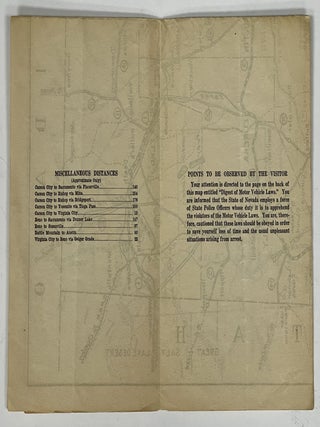 HIGHWAY MAP Of The STATE Of NEVADA. Scale: 1 in. = 2.5 mi.
