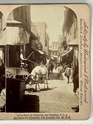 Item #51526 In The HEART Of CHINATOWN, San Francisco, U.S.A. San Francisco California Stereoview