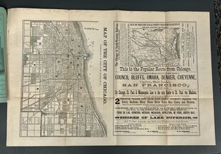 7 DAYS In CHICAGO. A Complete Guide to the Street Cars, Omnibuses, Railroads, Notable Buildings, Union Stock Yards, Churches, Charitable Institutions, Etc. Packing Houses, Tunnels and Water System, Etc., together with a map and historical sketch of the City and the Great Fire.