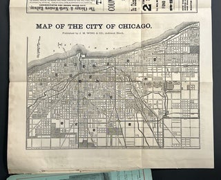 7 DAYS In CHICAGO. A Complete Guide to the Street Cars, Omnibuses, Railroads, Notable Buildings, Union Stock Yards, Churches, Charitable Institutions, Etc. Packing Houses, Tunnels and Water System, Etc., together with a map and historical sketch of the City and the Great Fire.