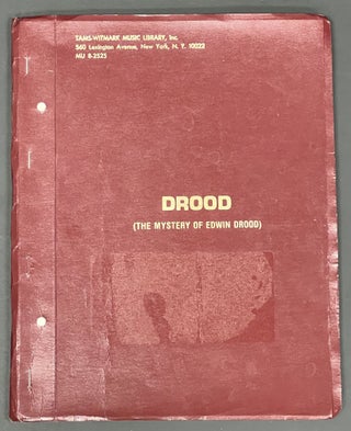 Item #51749 DROOD (The Mystery of Edwin Drood). Charles - Inspiration. Holmes Dickens, Rupert -...