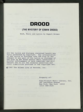 DROOD (The Mystery of Edwin Drood).