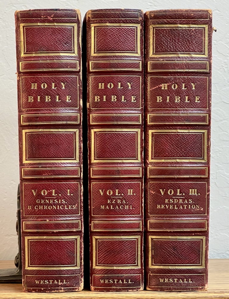 Item #51775 The HOLY BIBLE, Containing the Old and New Testaments, and The Apocrypha. Charles - Heath, Richard - Artist.&nbsp; Westall.