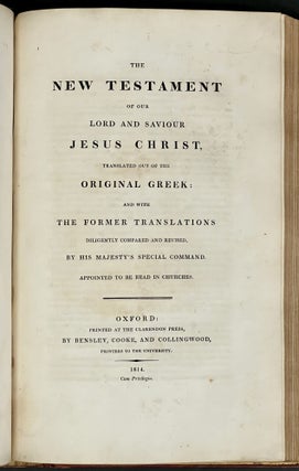 The HOLY BIBLE, Containing the Old and New Testaments, and The Apocrypha.