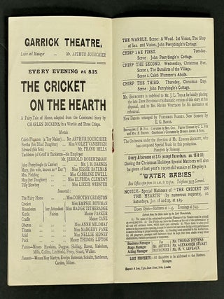 Item #51864 The CRICKET On The HEARTH. A Fairy Tale of Home, adapted from the Celebrated Story...