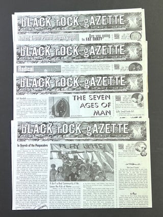 Item #51900 BLACK ROCK GAZETTE. The Naked Truth Since 1992. Set of 4 Daily issues, 29 August...