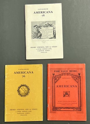 LOT Of 7 CATALOGUES, Primarily Rare Americana.