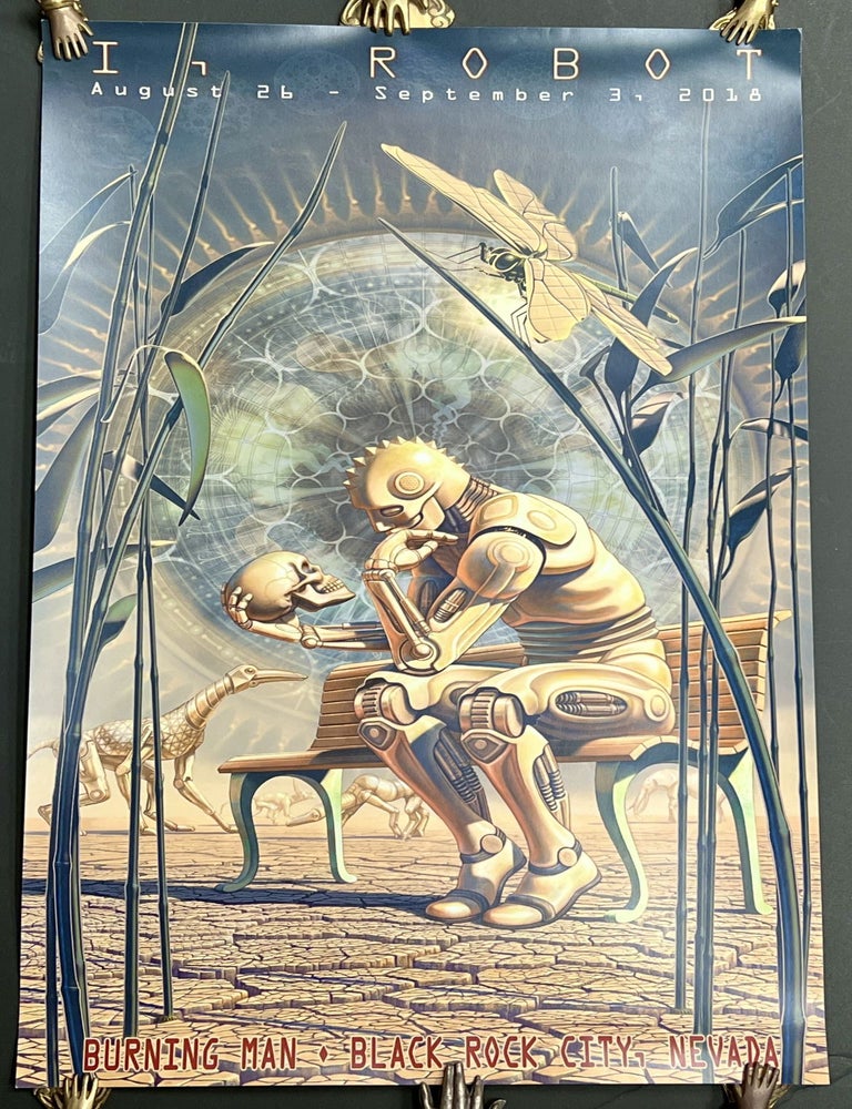 Item #51955 I, ROBOT. August 26 - September 3, 2018. Burning Man Poster.