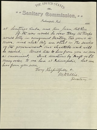 AUTOGRAPH LETTER, Signed, to John Bratt, Esq., Mayor, North Platte Neb. July 26, 1898. Plus Envelope.
