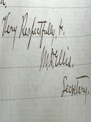 AUTOGRAPH LETTER, Signed, to John Bratt, Esq., Mayor, North Platte Neb. July 26, 1898. Plus Envelope.