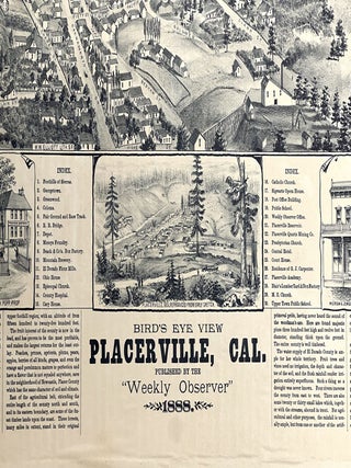 BIRD'S EYE VIEW PLACERVILLE, CAL.