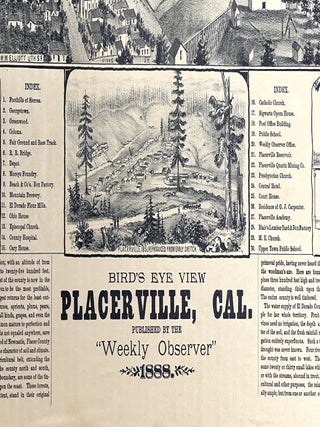 BIRD'S EYE VIEW PLACERVILLE, CAL.