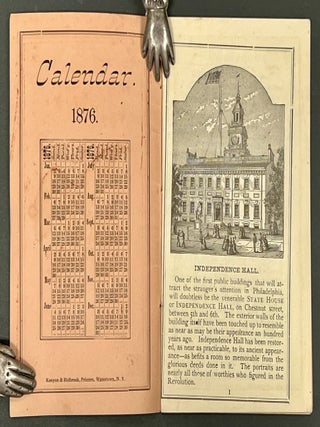1776 CENTENNIAL HAND BOOK. Presented by the Davis Sewing Machine Co. of Watertown, N.Y. 1876.
