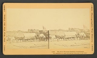 STEREOVIEW CARD. The Ever Welcome Sanitary Commission. 1199.