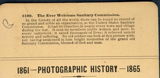 STEREOVIEW CARD. The Ever Welcome Sanitary Commission. 1199.