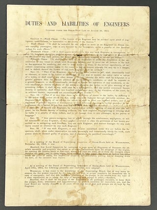 ENGINEER'S CERTIFICATE. Renewal 3d. No. 240. 7 December 1855.