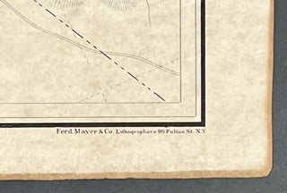 TOPOGRAPHICAL MAP SHOWING The LOCATIONS Of The SUTRO TUNNEL And The COMSTOCK LODE, State of Nevada, United States of America.