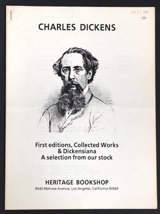 Item #52130 CHARLES DICKENS. First Editions, Collected Works & Dickensiana. A Selection from...