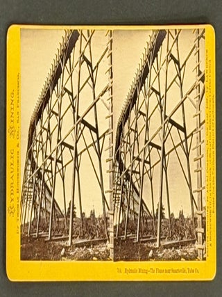 Item #52134 HYDRAULIC MINING - The Flume near Smartsville, Yuba Co. 790. California Mining...