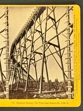 HYDRAULIC MINING - The Flume near Smartsville, Yuba Co. 790.