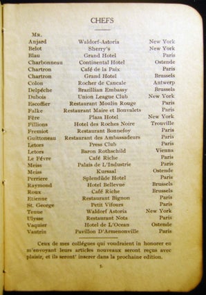 Gancel's READY REFERENCE Of MENU TERMS.