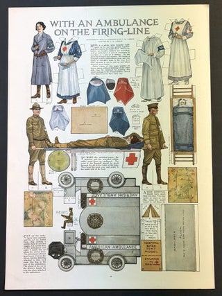 Item #52169 WITH An AMBULANCE On The FIRING LINE. WWI Nursing Ephemera, Belle Colborne, C. K. -...