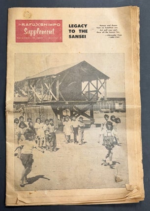Item #52207 The RAFU SHIMPO SUPPLEMENT. Legacy to the Spanish. December 19, 1966. California...