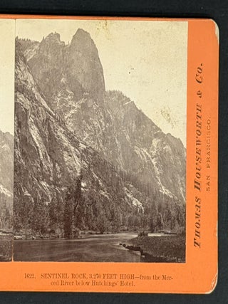 SENTINEL ROCK, 3,270 FEET HIGH -- from the Merced River below Hutchings Hotel. 1622.