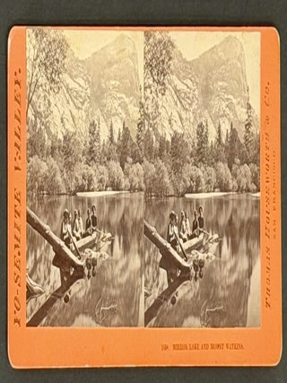 Item #52211 MIRROR LAKE And MOUNT WATKINS. 1658. Yo-semite Valley California Stereoview, Thomas...