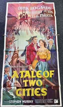 Item #52218 A TALE Of TWO CITIES. Film / Movier Poster. Charles. 1812 - 1870 Dickens, - Inspiration